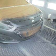 מוסך מורשה אור הבזק, צבע בתנור